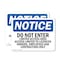 Signmission Do Not Enter Limited Access Area Access OSHA Notice Sign, Plastic, 10in W x 7in L, 2PK OS-2PACK-NS-P-710-L-11191 - alternate 1